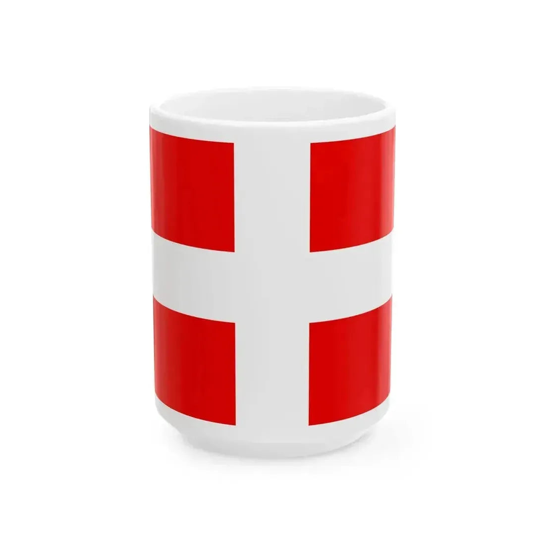 Drapel de la Savoie (France) White Coffee Mug 15oz - Go Mug Yourself