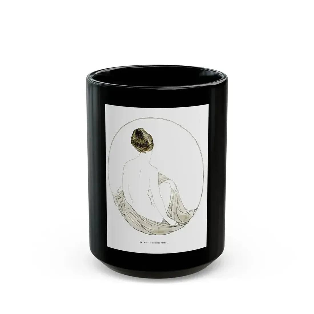 Drawing by Russell Iredell, Silver Screen, March 23, 1922 - Black Coffee Mug 15oz - Go Mug Yourself