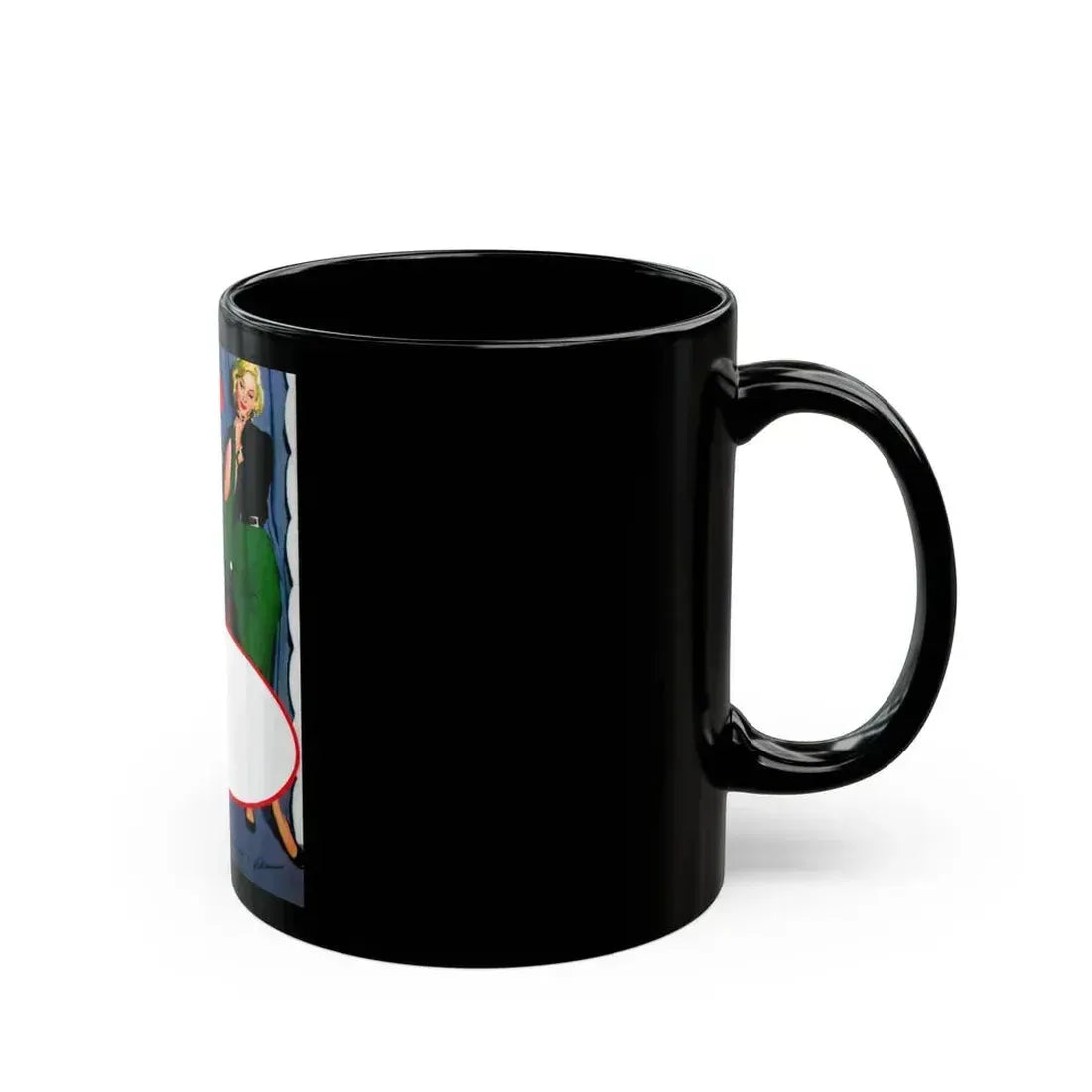 Dress For A Pretty Girl, Woman's Home Companion, August 1955 - Black Coffee Mug - Go Mug Yourself