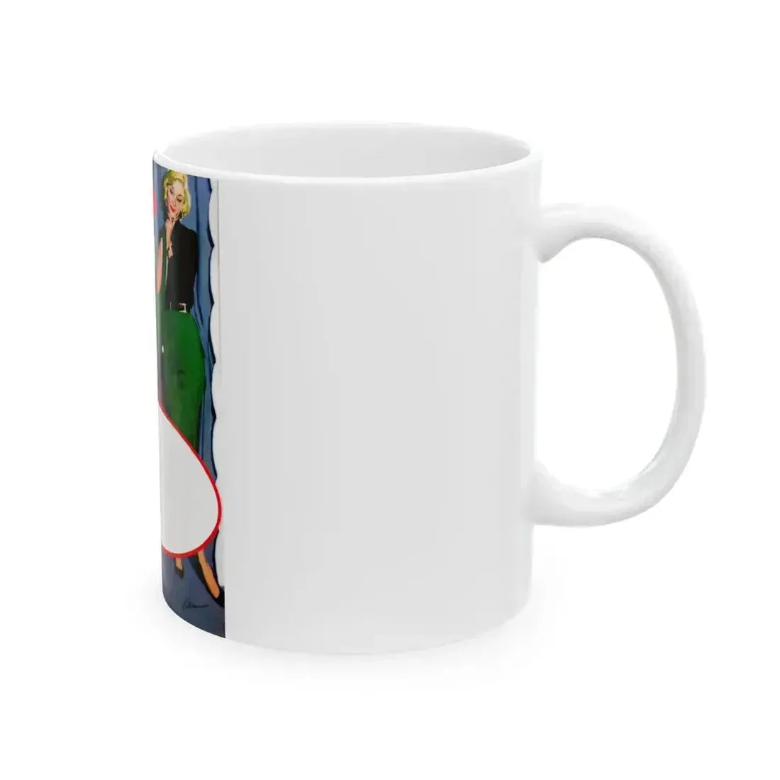 Dress For A Pretty Girl, Woman's Home Companion, August 1955 - White Coffee Mug - Go Mug Yourself