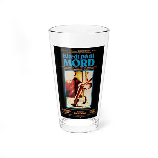 DRESSED TO KILL (DANISH) 1980 Movie Poster - Pint Glass 16oz 16oz - Go Mug Yourself