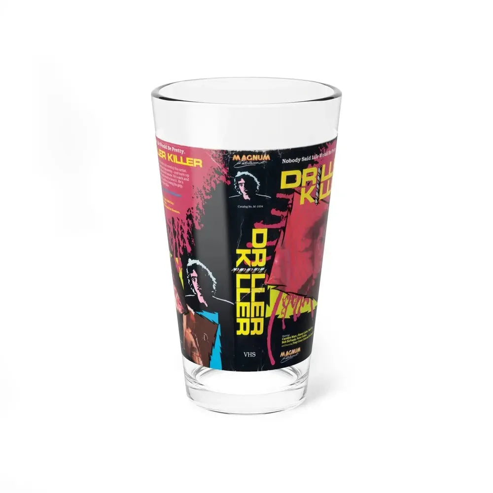 DRILLER KILLER (VHS COVER) Pint Glass 16oz 16oz - Go Mug Yourself