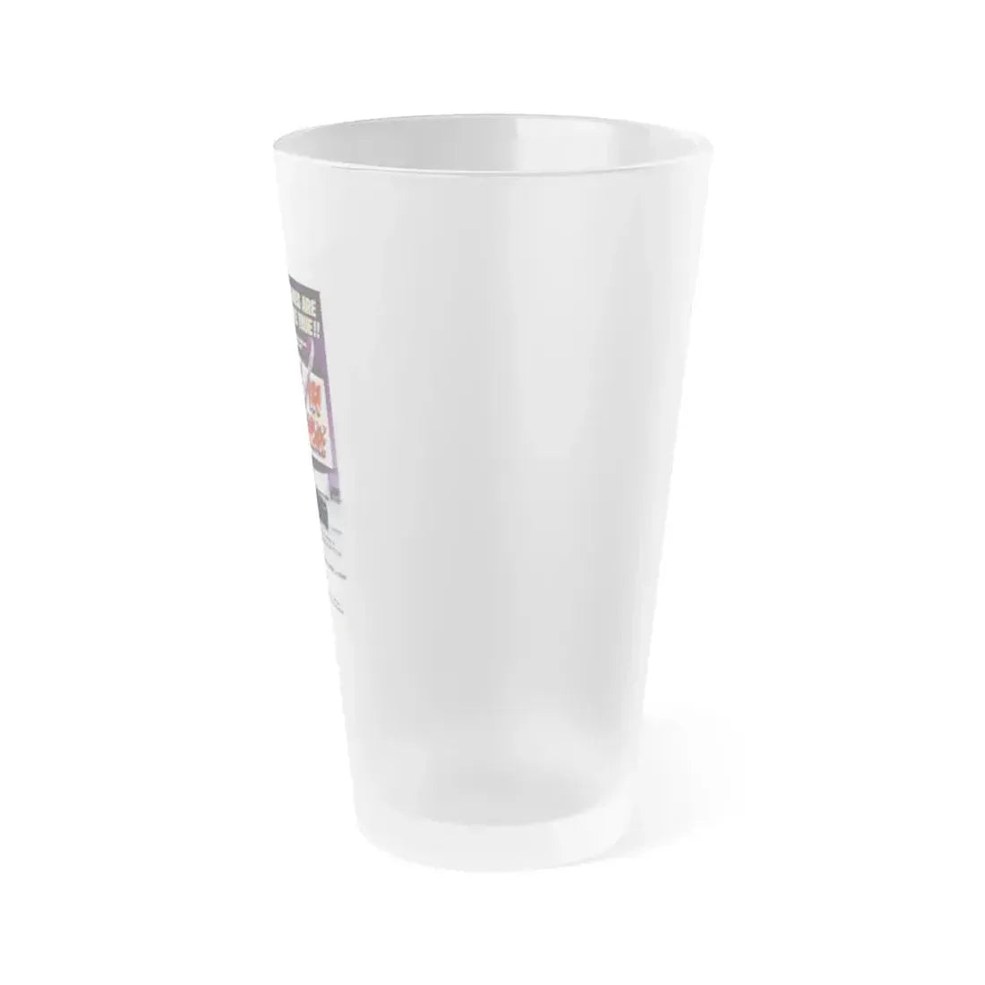 DRIVE-IN MASSACRE 1976 Movie Poster - Frosted Pint Glass 16oz - Go Mug Yourself