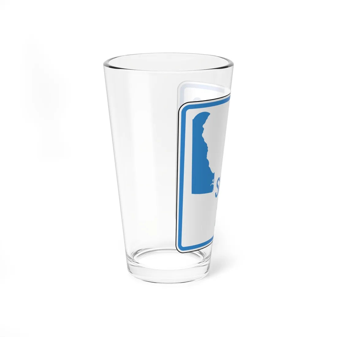 DRUG TREE SCHOOL ZONE Delaware S5-2-DE (Delaware) (Road Sign) Pint Glss 16oz - Go Mug Yourself