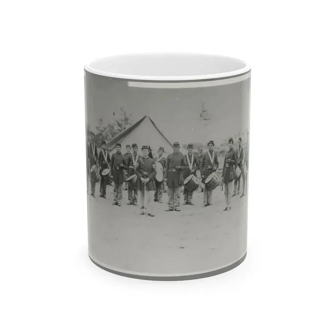 Drum Corps 30th Pa. Infantry (U.S. Civil War) White Coffee Mug 11oz - Go Mug Yourself
