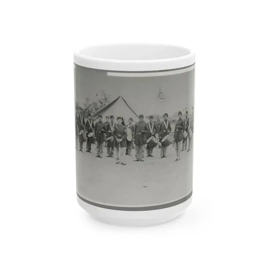 Drum Corps 30th Pa. Infantry (U.S. Civil War) White Coffee Mug 15oz - Go Mug Yourself