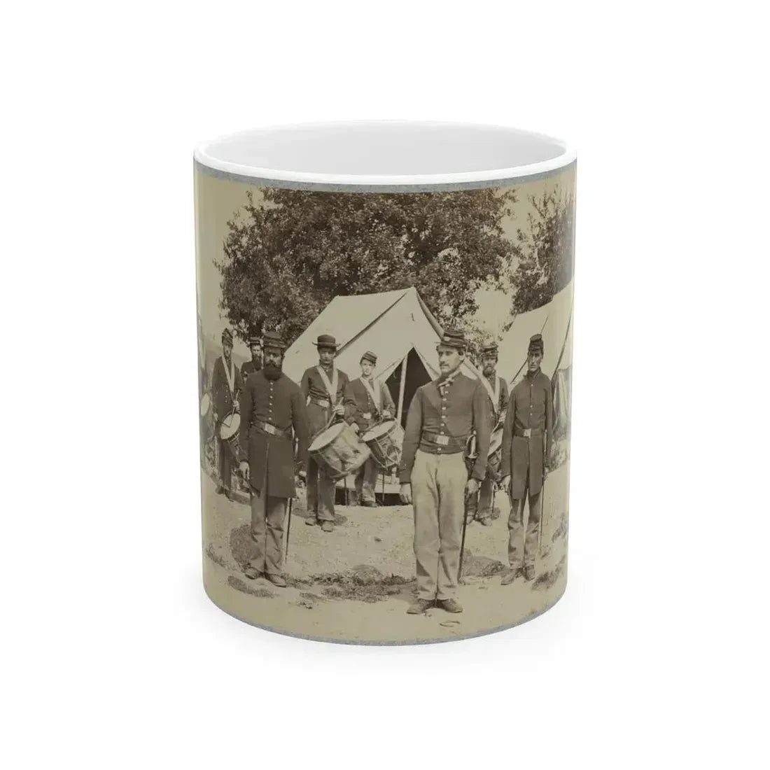 Drum Corps From Unidentified Regiment (U.S. Civil War) White Coffee Mug 11oz - Go Mug Yourself