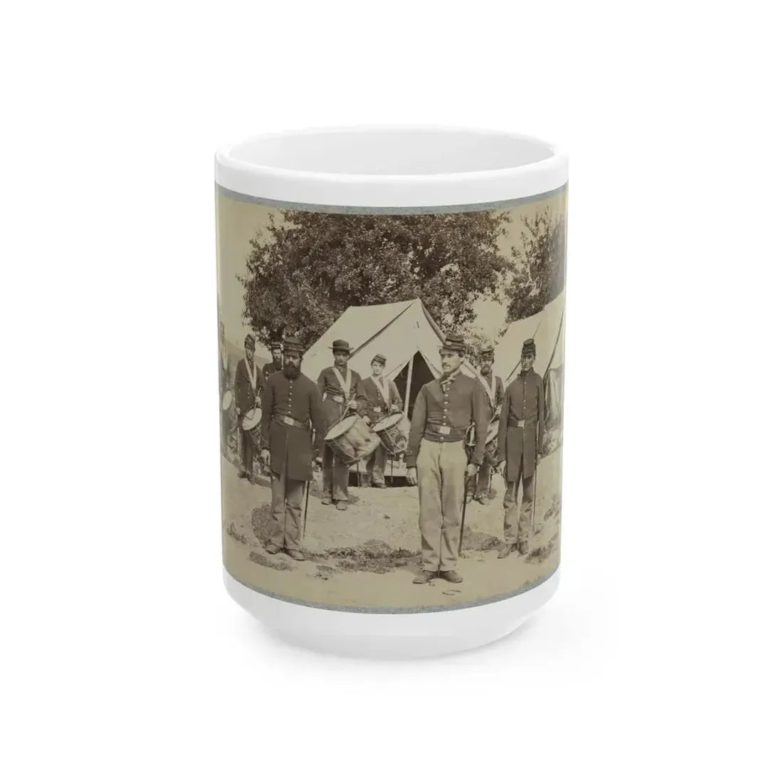 Drum Corps From Unidentified Regiment (U.S. Civil War) White Coffee Mug 15oz - Go Mug Yourself