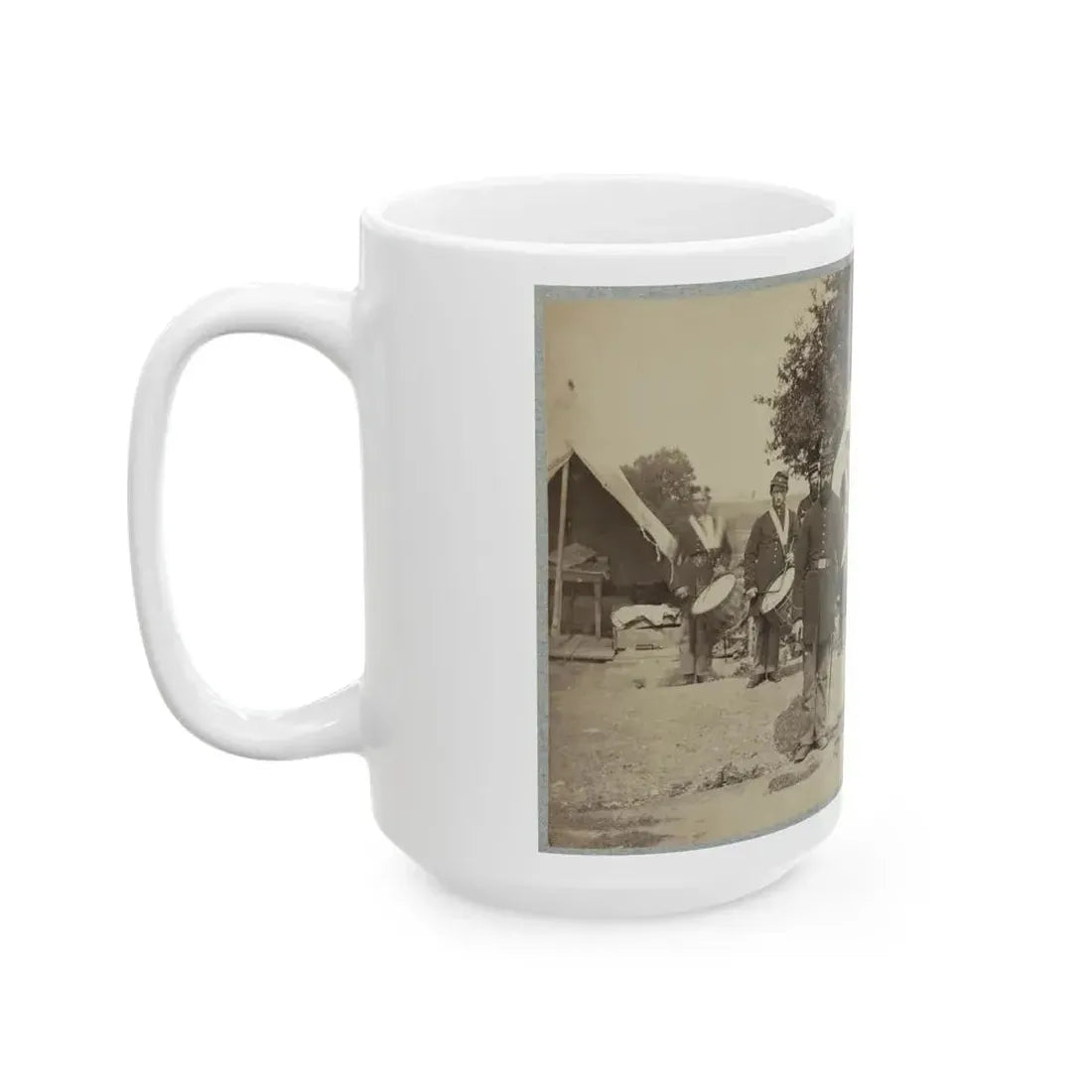Drum Corps From Unidentified Regiment (U.S. Civil War) White Coffee Mug - Go Mug Yourself
