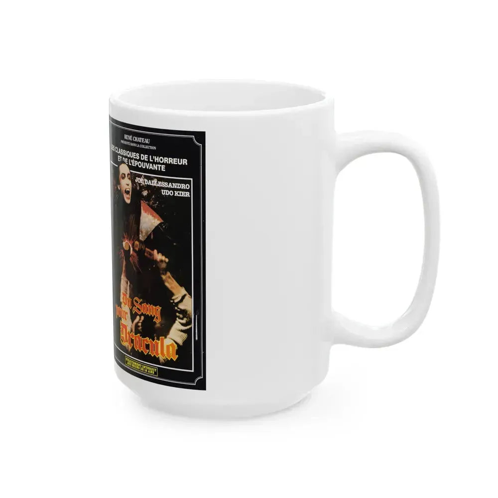 DU SANG POUR DRACULA (VHS COVER) - White Coffee Mug - Go Mug Yourself
