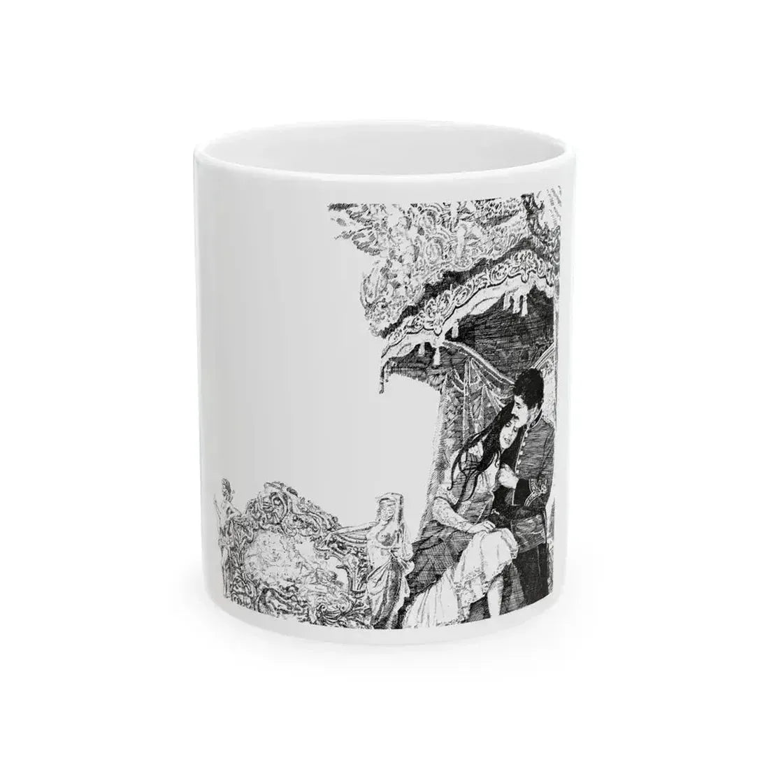 Duchess by Josephine Edgar (2), Woman magazine, 1976 - White Coffee Mug 11oz - Go Mug Yourself