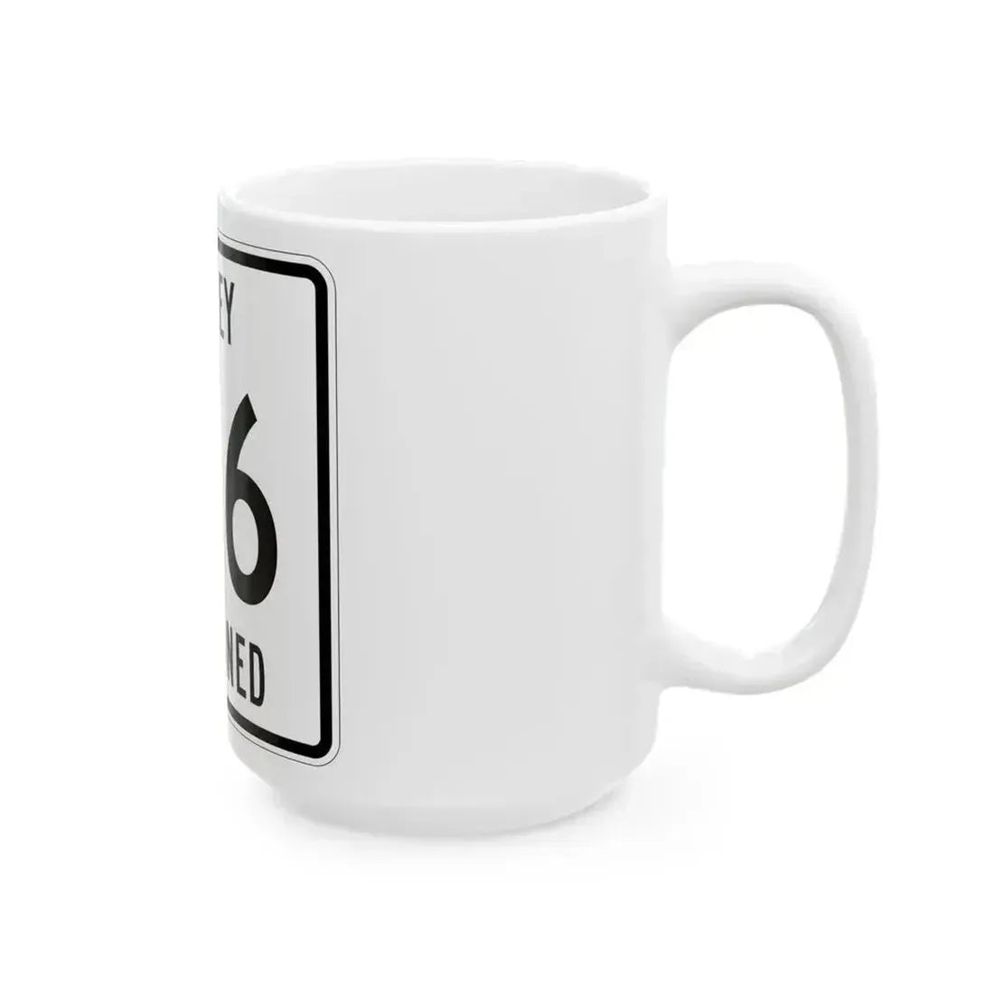 Dudley Township Route 146 Hardin County Ohio (Ohio) (Road Sign) White Coffee Mug - Go Mug Yourself
