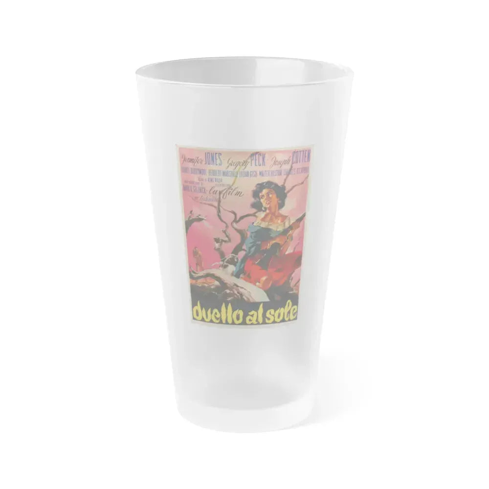 DUEL IN THE SUN (ITALIAN) 1946 Movie Poster - Frosted Pint Glass 16oz 16oz Frosted - Go Mug Yourself