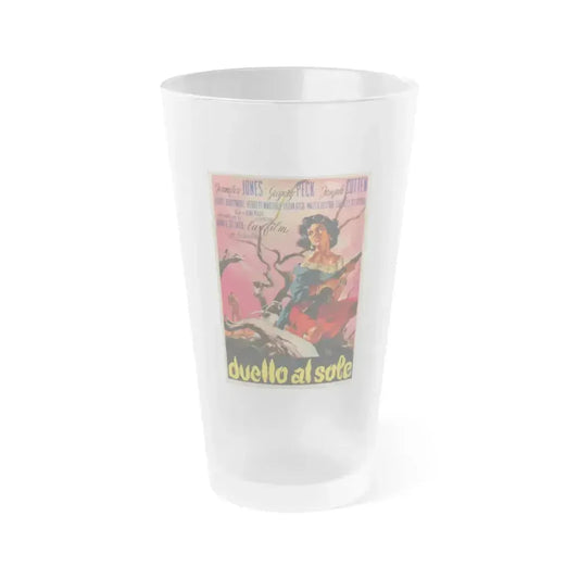 DUEL IN THE SUN (ITALIAN) 1946 Movie Poster - Frosted Pint Glass 16oz 16oz Frosted - Go Mug Yourself