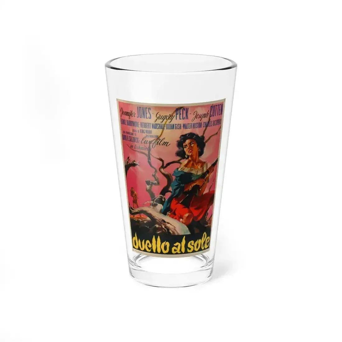 DUEL IN THE SUN (ITALIAN) 1946 Movie Poster - Pint Glass 16oz 16oz - Go Mug Yourself
