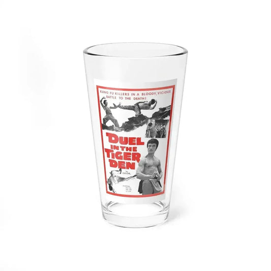 DUEL IN THE TIGER DEN 1972 Movie Poster - Pint Glass 16oz 16oz - Go Mug Yourself