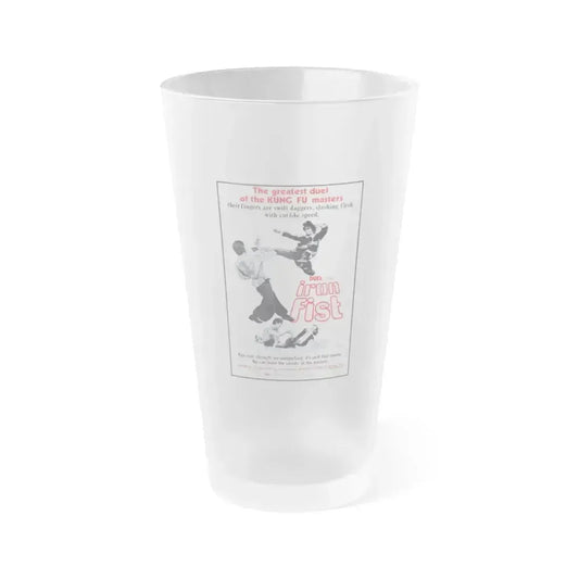 DUEL OF THE IRON FIST 1971 Movie Poster - Frosted Pint Glass 16oz 16oz Frosted - Go Mug Yourself