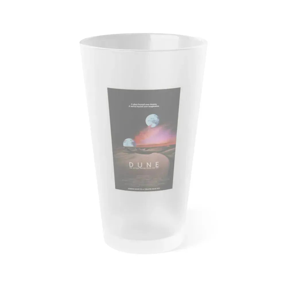 DUNE (TEASER) 1984 Movie Poster - Frosted Pint Glass 16oz 16oz Frosted - Go Mug Yourself