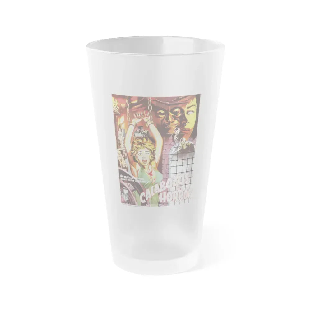 DUNGEON OF HARROW 1962 Movie Poster - Frosted Pint Glass 16oz 16oz Frosted - Go Mug Yourself