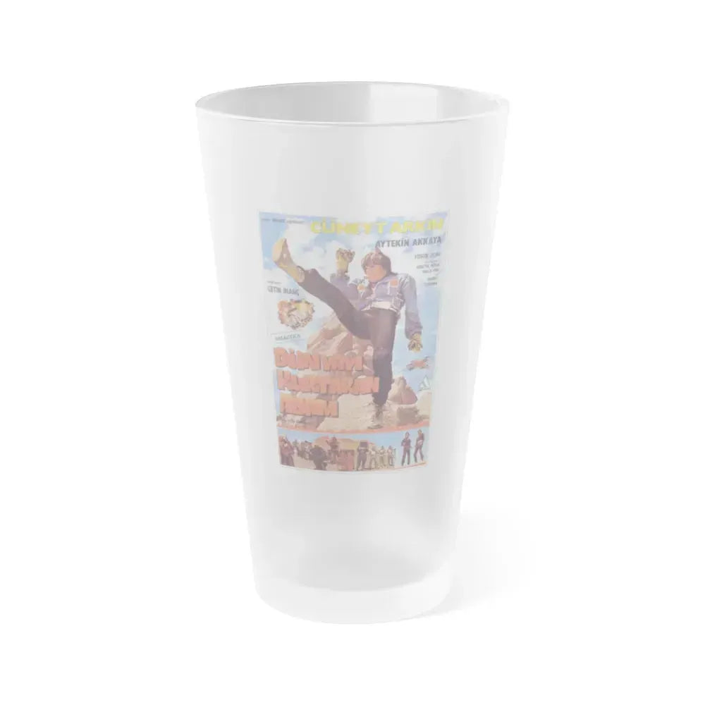 DUNYAYI KURTARAN ADAM (TURKISH STAR WARS) 1982 Movie Poster - Frosted Pint Glass 16oz 16oz Frosted - Go Mug Yourself