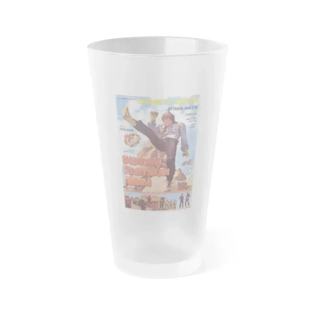 DUNYAYI KURTARAN ADAM (TURKISH STAR WARS) 1982 Movie Poster - Frosted Pint Glass 16oz 16oz Frosted - Go Mug Yourself