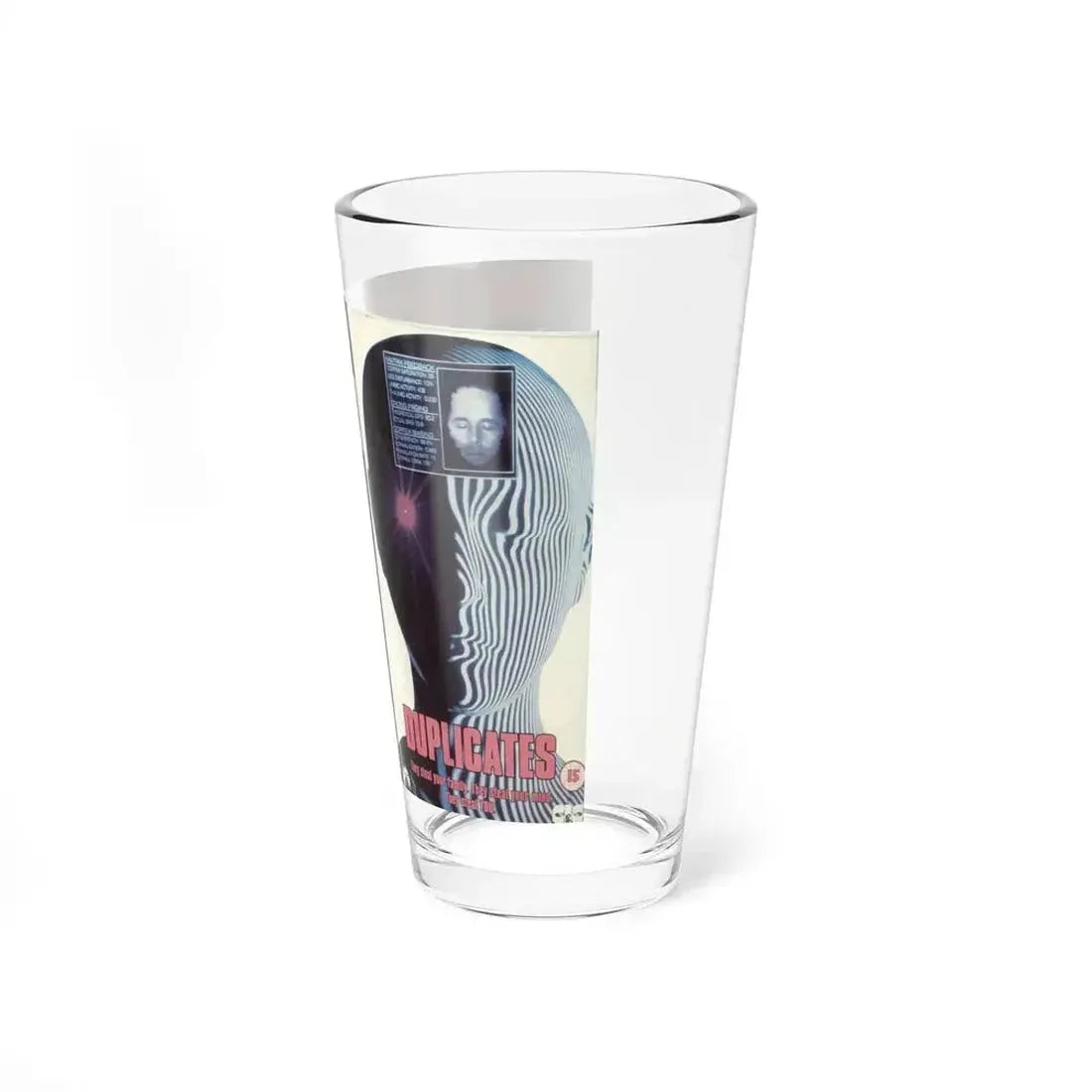 DUPLICATES (VHS COVER) Pint Glass 16oz - Go Mug Yourself
