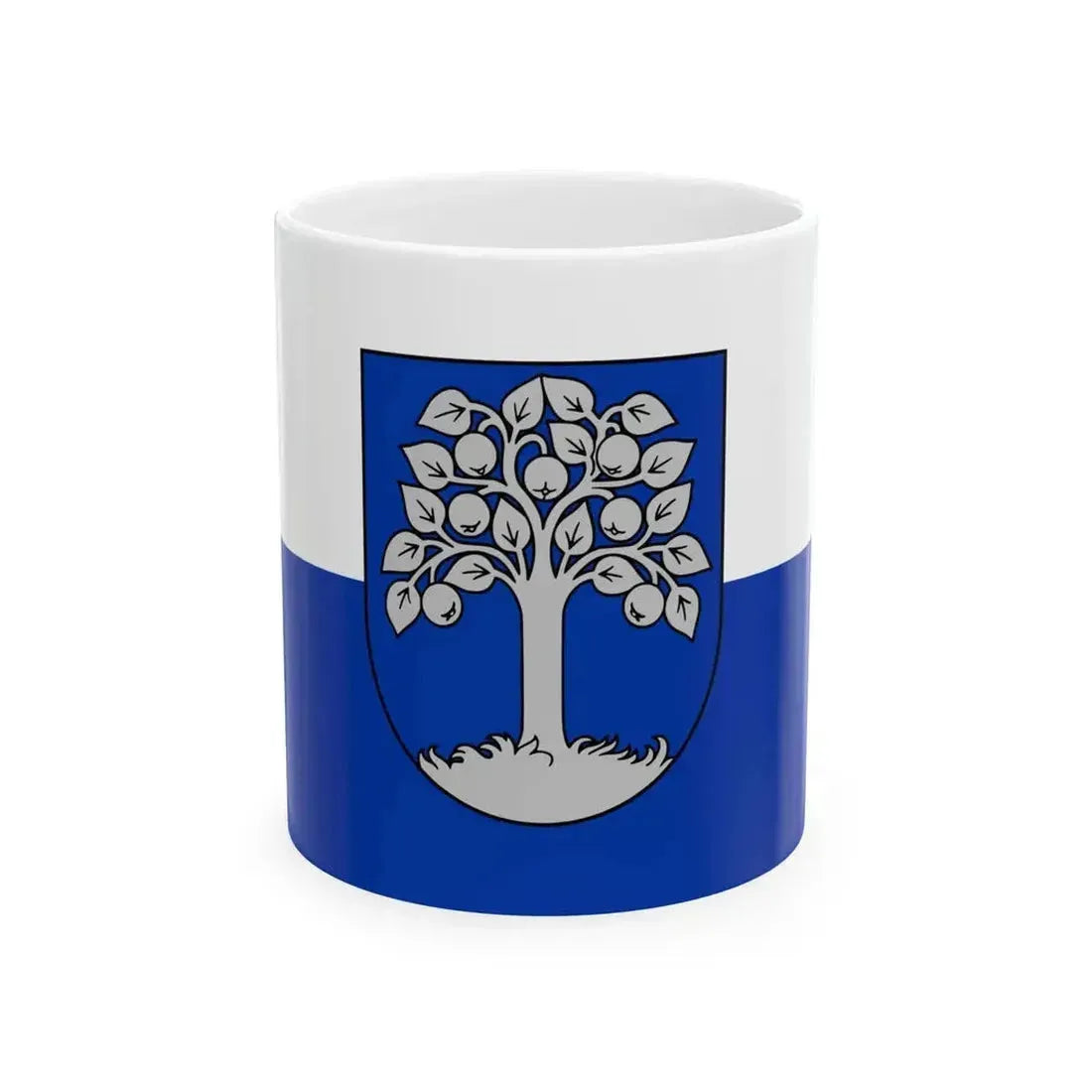 Durbe flag (Latvia) White Coffee Mug 11oz - Go Mug Yourself