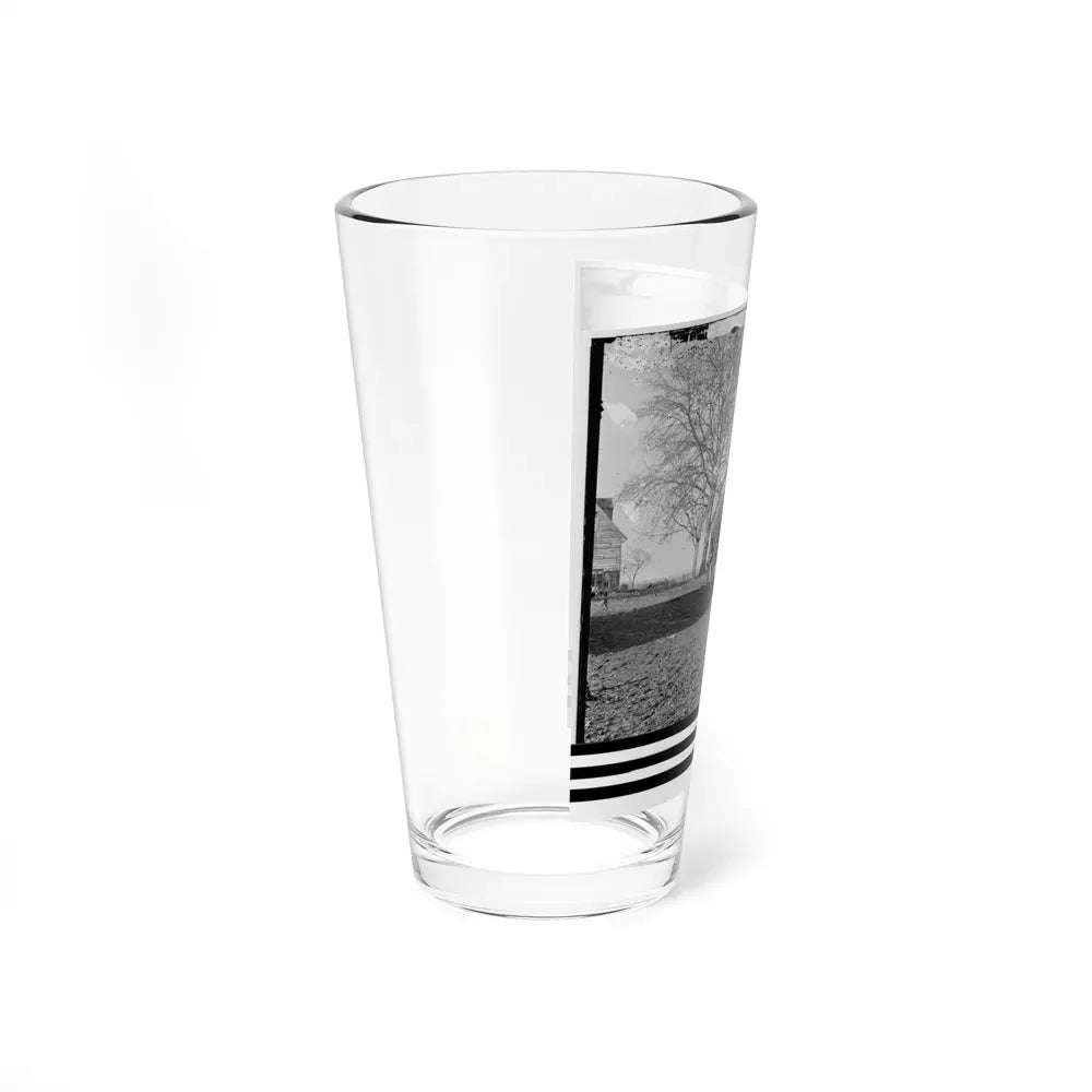 Dutch Gap, Virginia (Vicinity). Pontoon Boats On Wheeled Carriages At Deserted Farm House Near Dutch Gap Canal (U.S. Civil War) Pint Glass 16oz - Go Mug Yourself