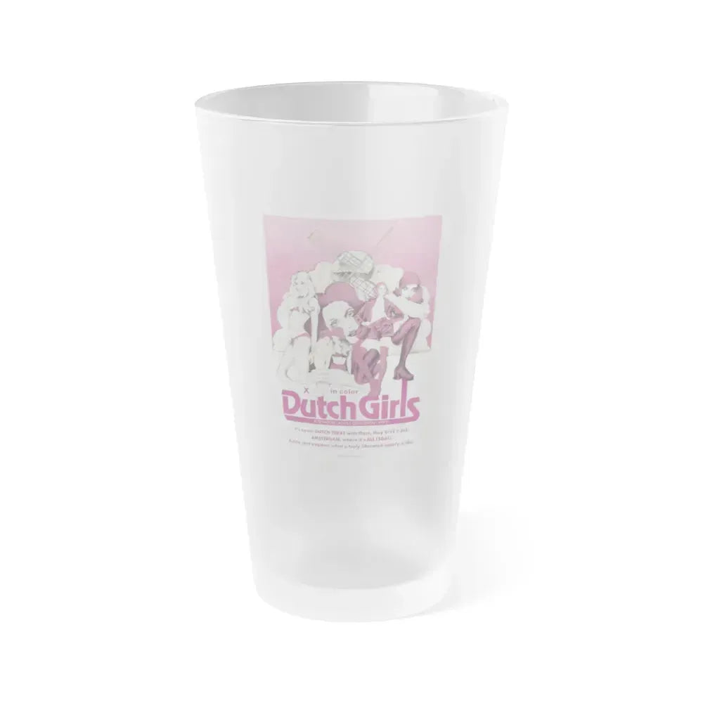 DUTCH GIRLS 1985 Movie Poster - Frosted Pint Glass 16oz 16oz Frosted - Go Mug Yourself