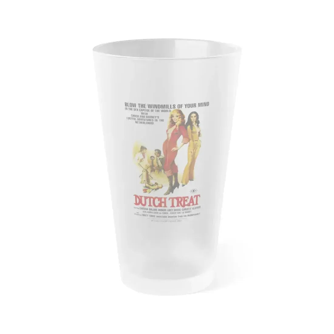 DUTCH TREAT 1987 Movie Poster - Frosted Pint Glass 16oz 16oz Frosted - Go Mug Yourself
