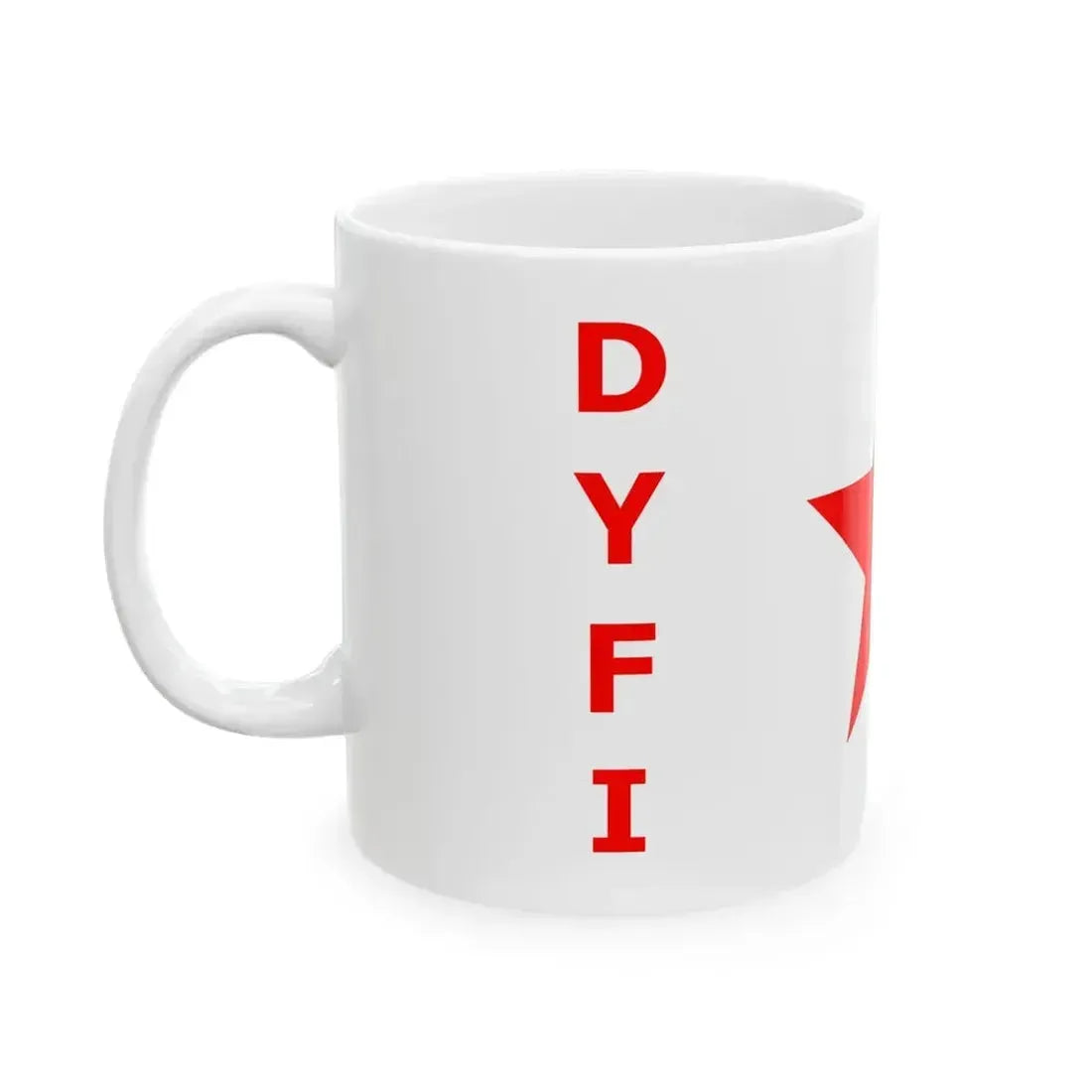 DYFI-flag (India) White Coffee Mug - Go Mug Yourself