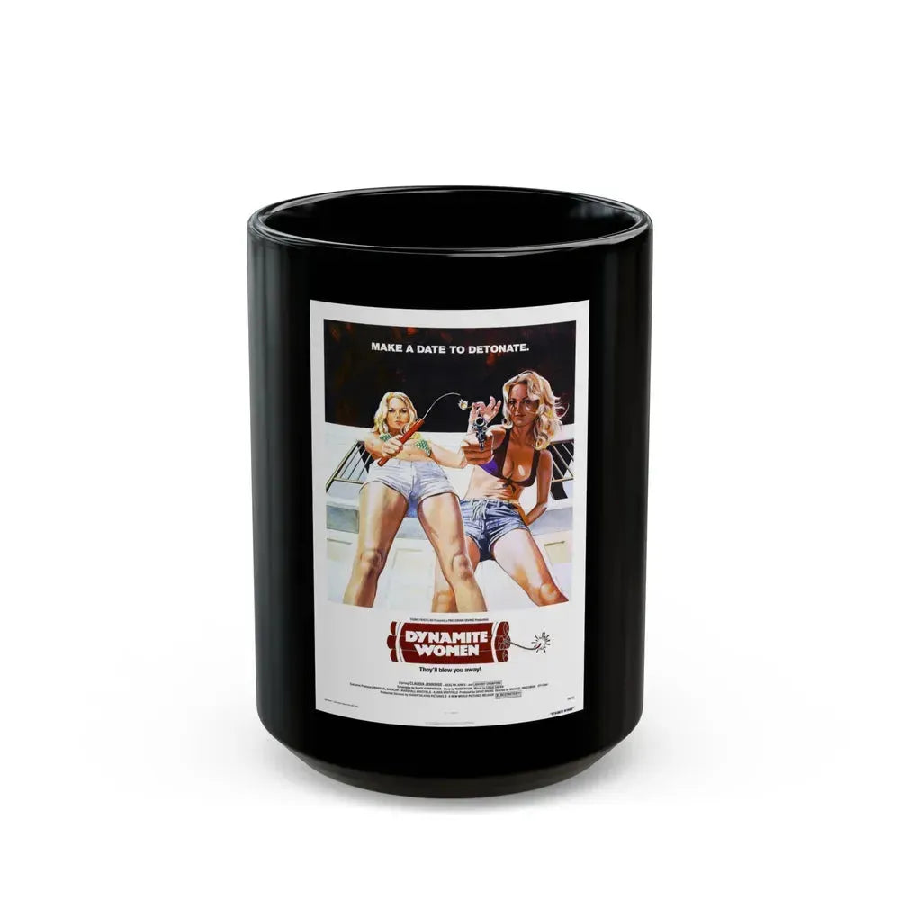 DYNAMITE WOMEN 1976 Movie Poster - Black Coffee Mug 15oz - Go Mug Yourself