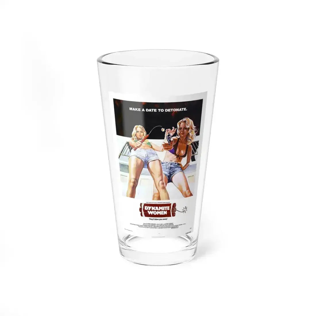 DYNAMITE WOMEN 1976 Movie Poster - Pint Glass 16oz 16oz - Go Mug Yourself