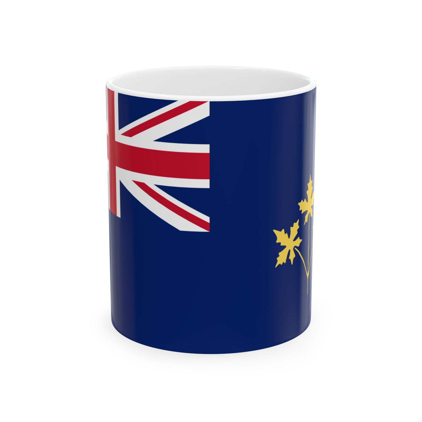 E.M. Chadwick Proposed Blue Ensign of Canada with Yellow Maple Leaves 1896 (Canada) White Coffee Mug-11oz-Go Mug Yourself