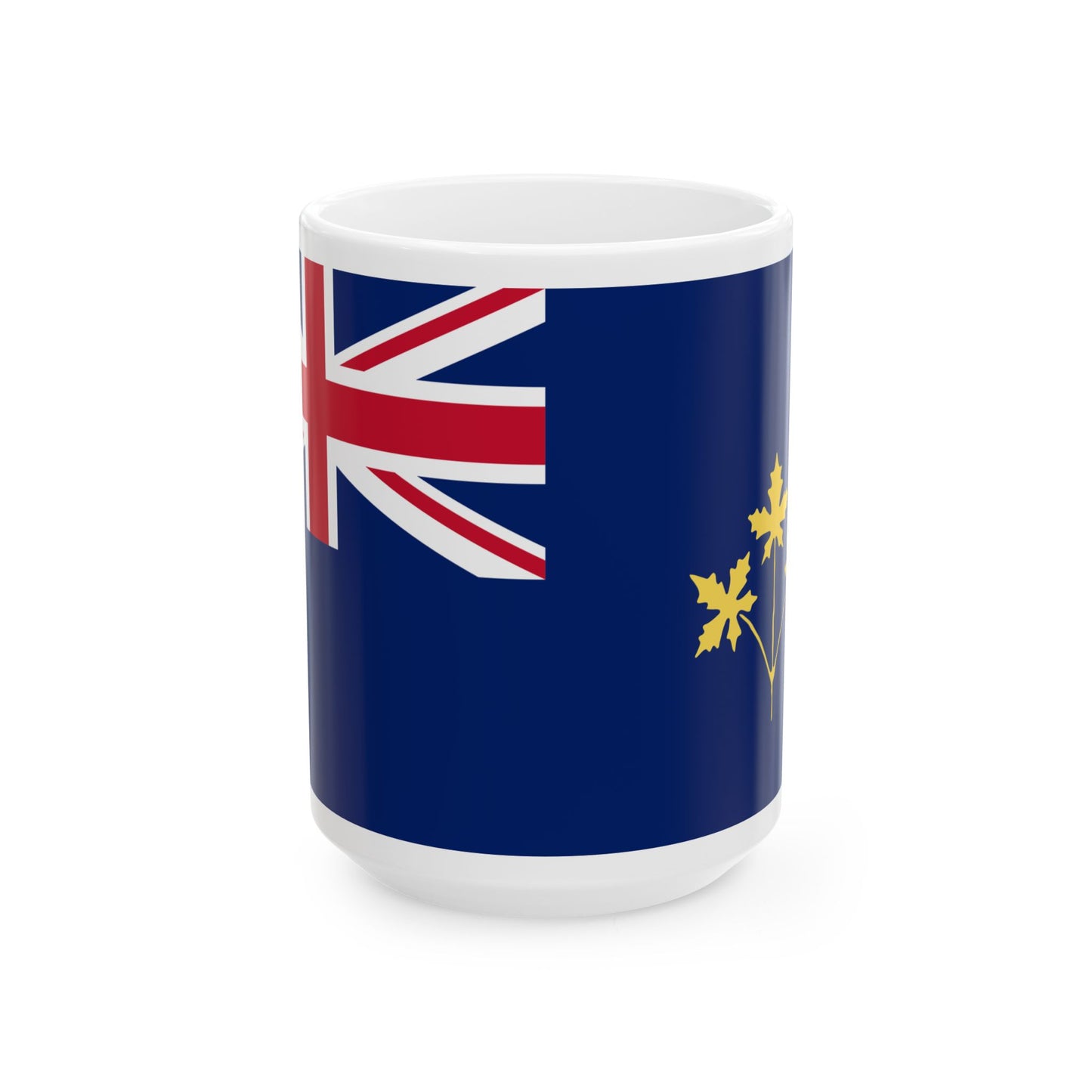 E.M. Chadwick Proposed Blue Ensign of Canada with Yellow Maple Leaves 1896 (Canada) White Coffee Mug-15oz-Go Mug Yourself