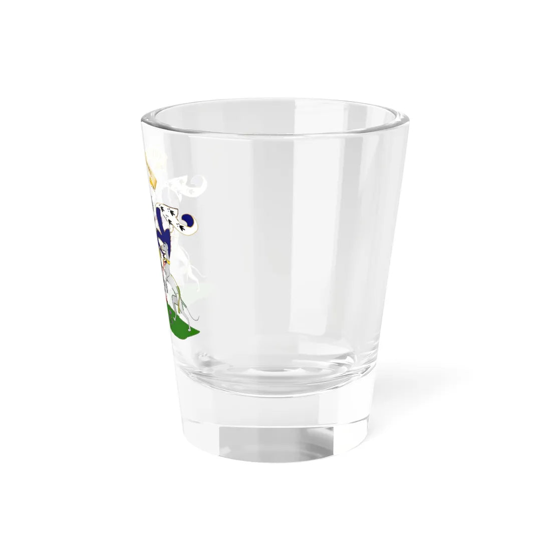 Earl of Dundonald Coat of Arms quartered with Blair (Scotland) (Coat of Arms) Shot Glass 1.5oz - Go Mug Yourself