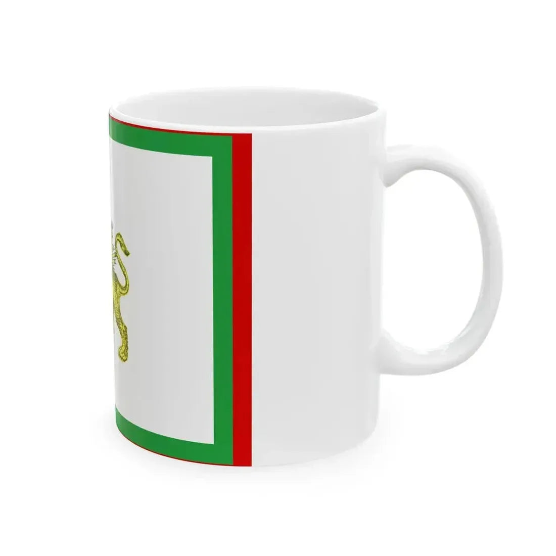 Early 20th century ensign of Persia 1 (Iran) White Coffee Mug - Go Mug Yourself