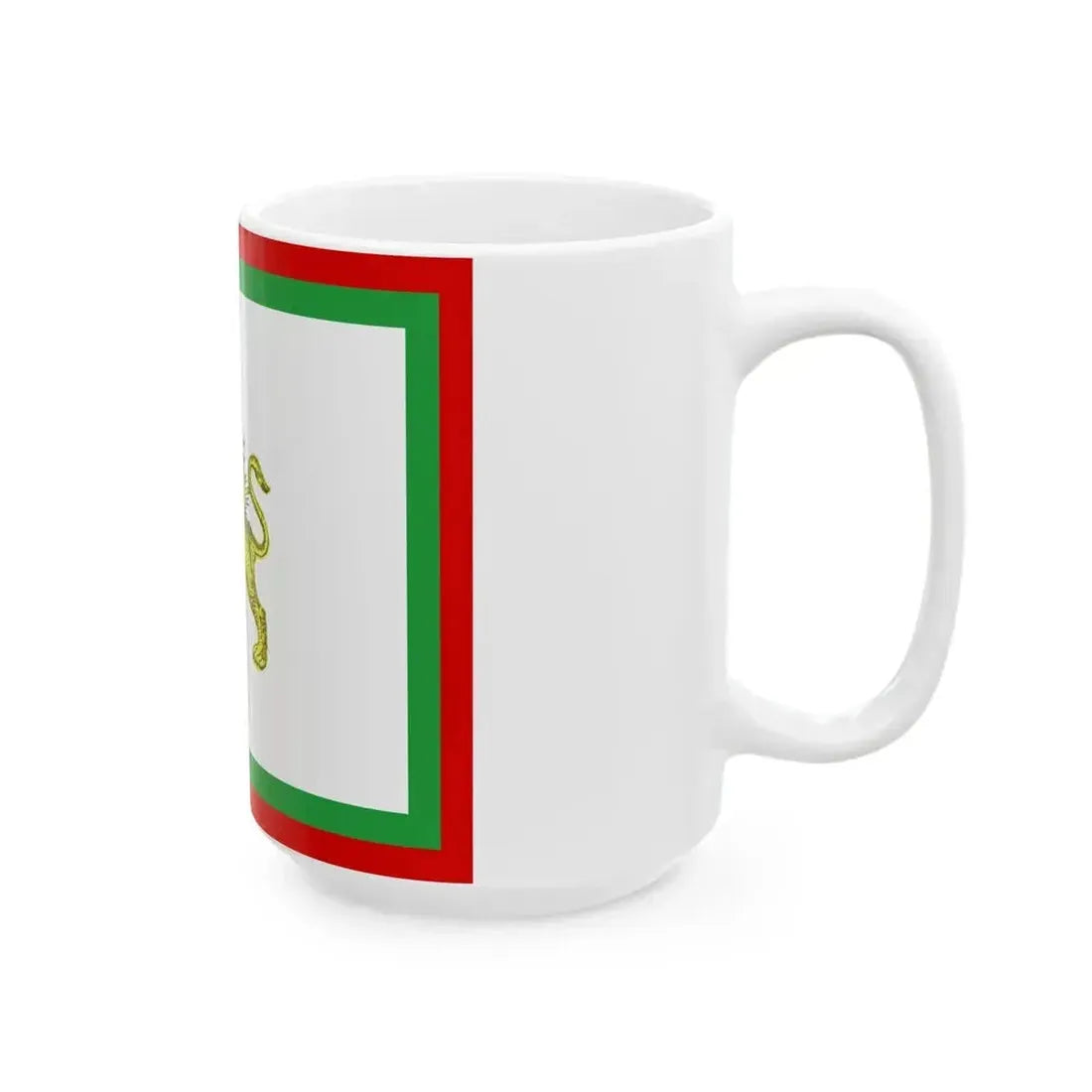 Early 20th century ensign of Persia 1 (Iran) White Coffee Mug - Go Mug Yourself