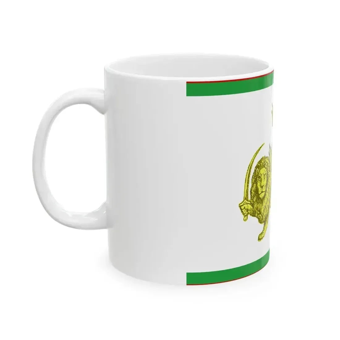 Early 20th century ensign of Persia 2 (Iran) White Coffee Mug - Go Mug Yourself