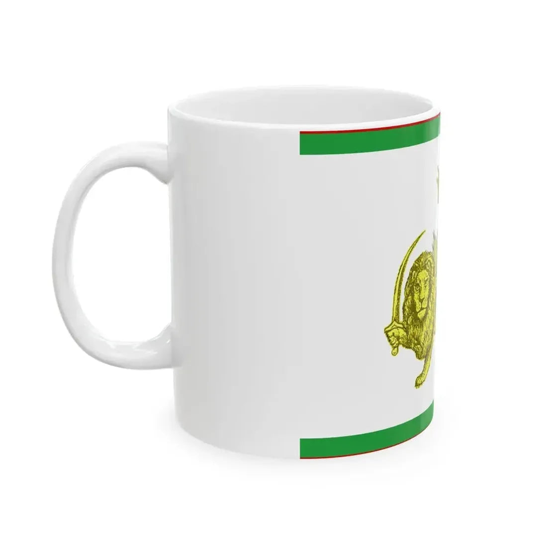 Early 20th century ensign of Persia 2 (Iran) White Coffee Mug - Go Mug Yourself