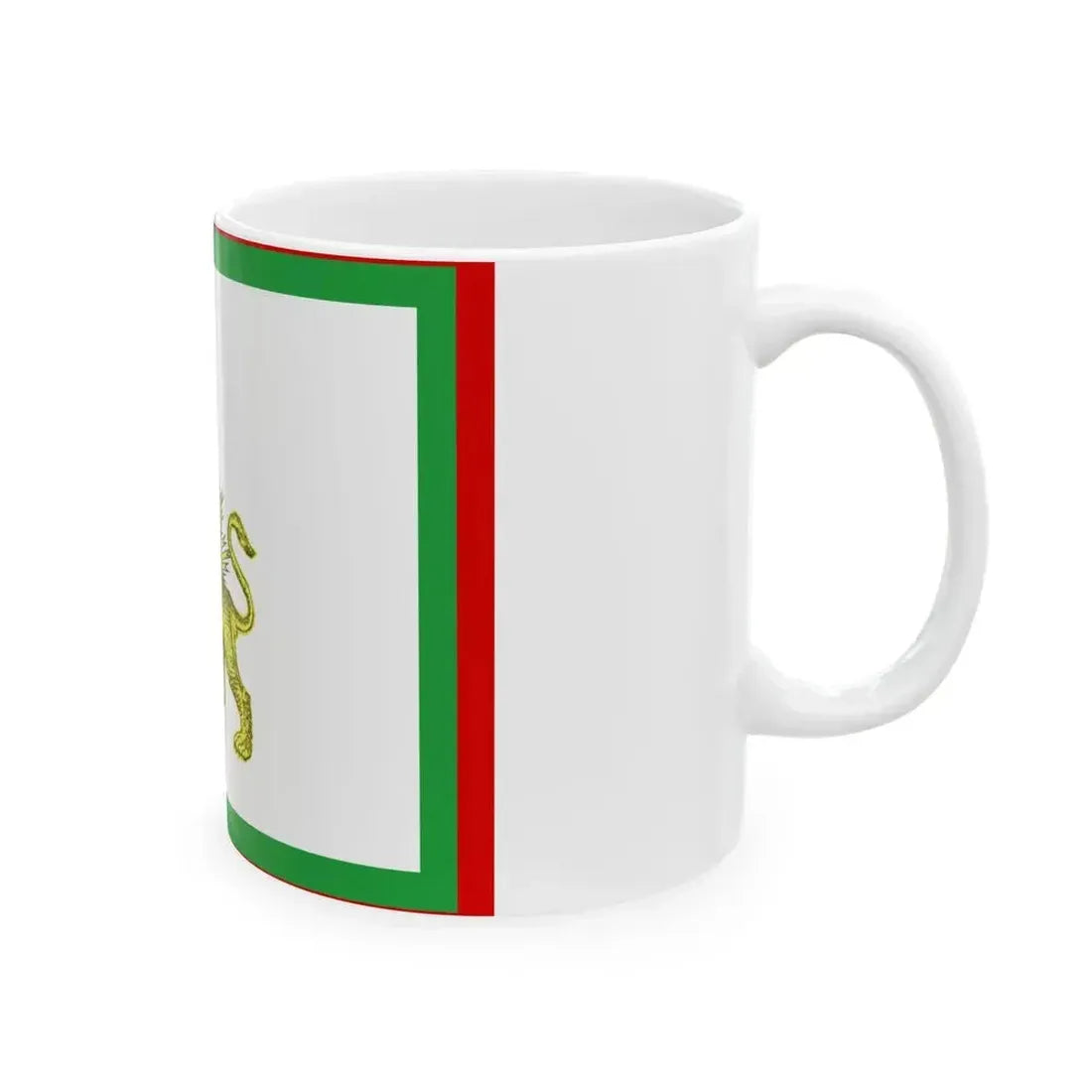Early 20th century ensign of Persia 2 (Iran) White Coffee Mug - Go Mug Yourself