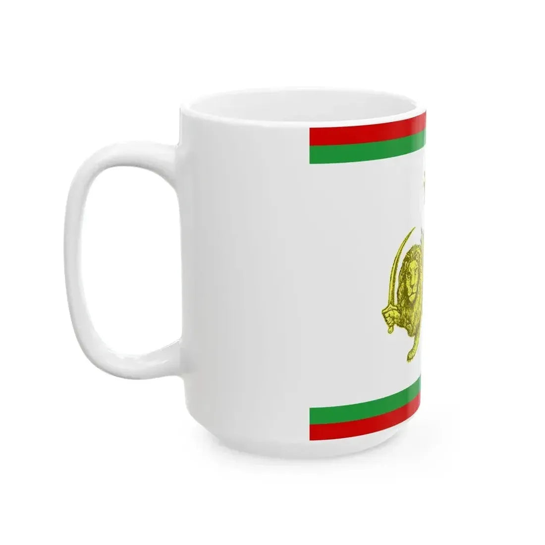 Early 20th century ensign of Persia 2 (Iran) White Coffee Mug - Go Mug Yourself
