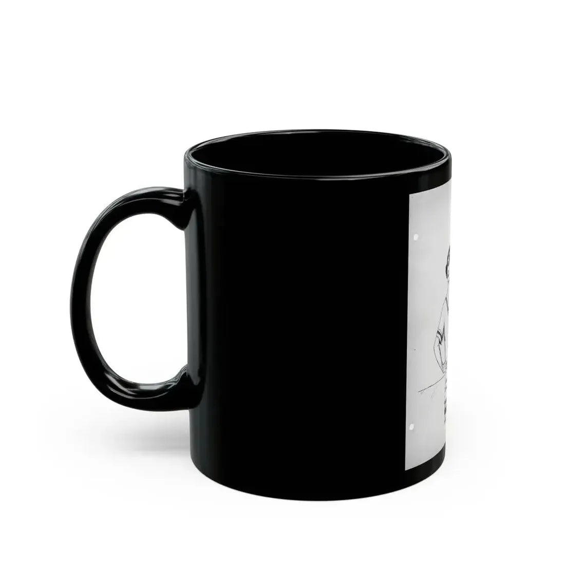 Early Figure Sketch 2 (c. 1920s) - Black Coffee Mug - Go Mug Yourself