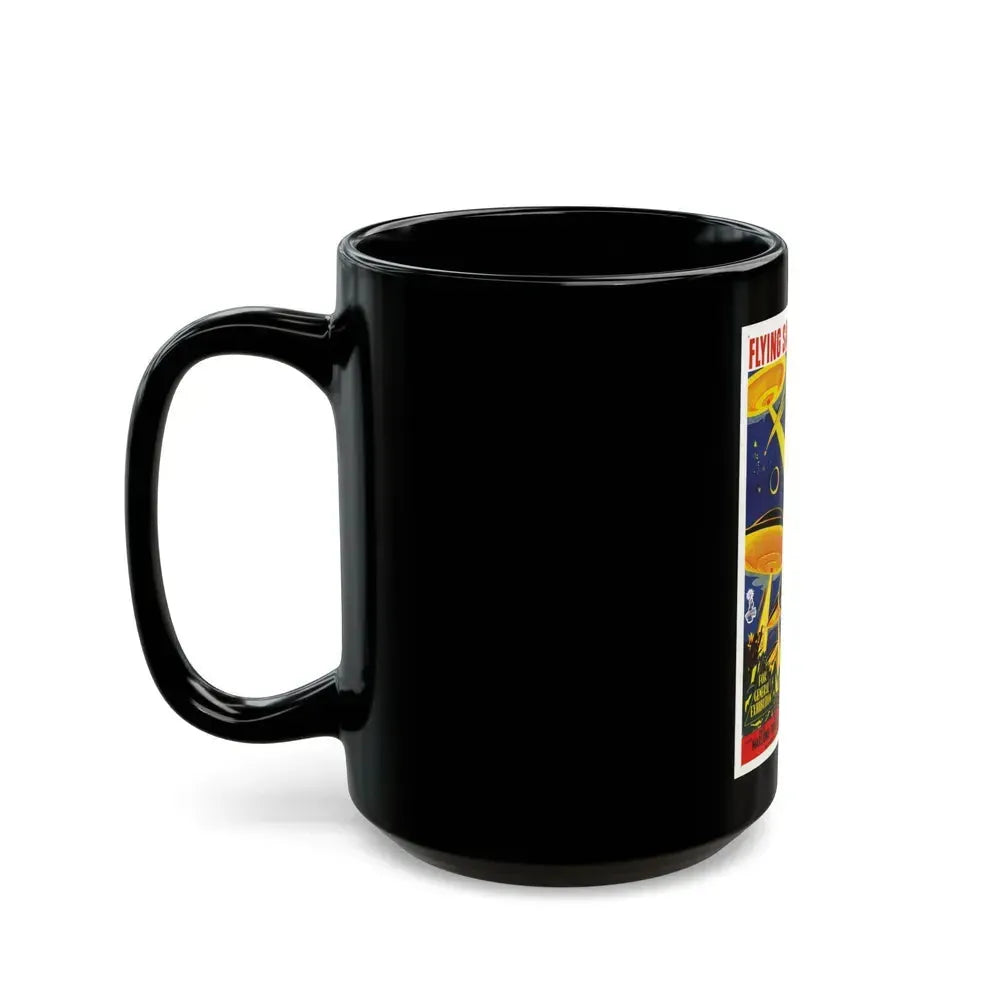 EARTH VS THE FLYING SAUCERS 1956 Movie Poster - Black Coffee Mug - Go Mug Yourself