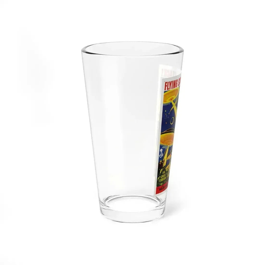 EARTH VS THE FLYING SAUCERS 1956 Movie Poster - Pint Glass 16oz - Go Mug Yourself
