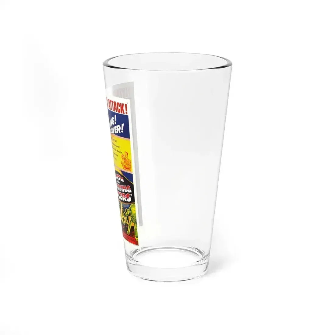 EARTH VS THE FLYING SAUCERS 1956 Movie Poster - Pint Glass 16oz - Go Mug Yourself