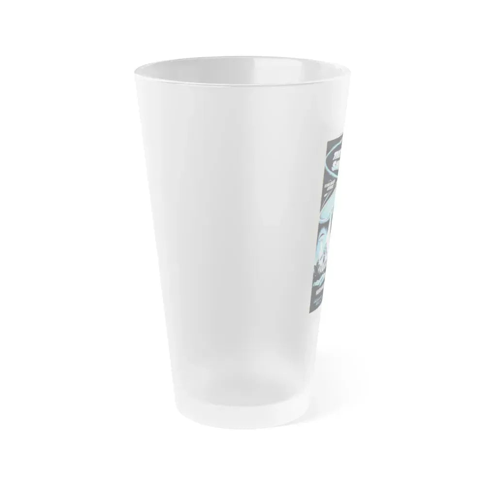 EARTH VS THE FLYING SAUCERS (2) 1956 Movie Poster - Frosted Pint Glass 16oz - Go Mug Yourself