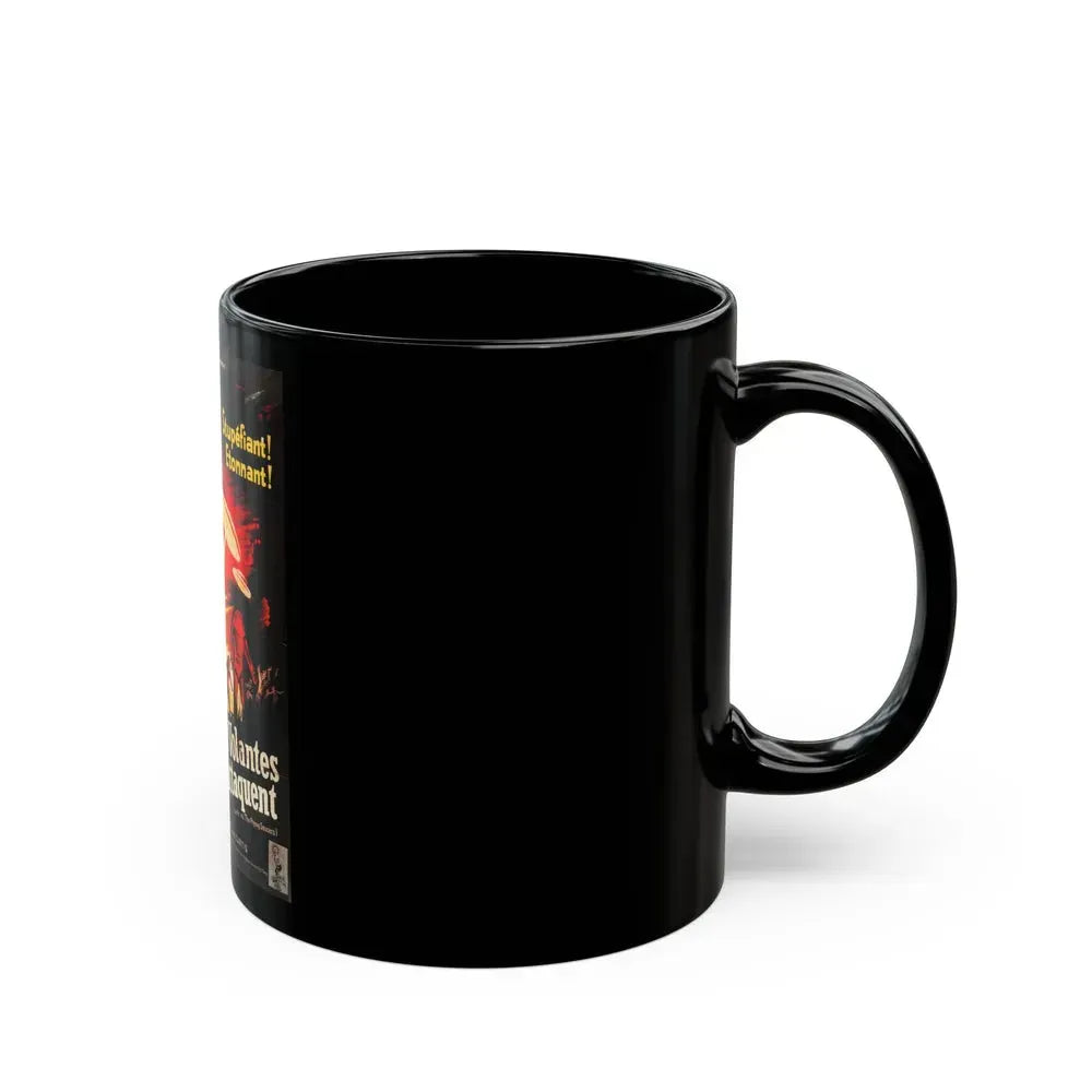 EARTH VS THE FLYING SAUCERS (FRENCH) 1956 Movie Poster - Black Coffee Mug - Go Mug Yourself