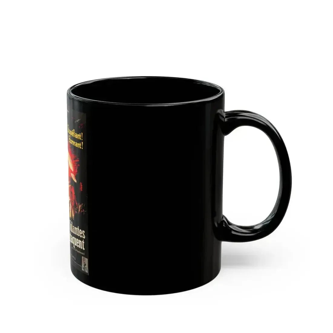 EARTH VS THE FLYING SAUCERS (FRENCH) 1956 Movie Poster - Black Coffee Mug - Go Mug Yourself
