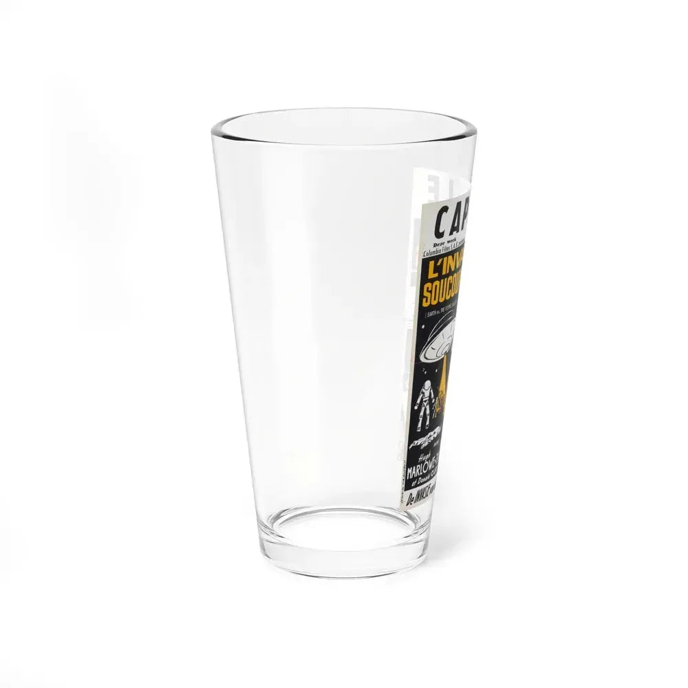 EARTH VS THE FLYING SAUCERS (FRENCH) 2 1956 Movie Poster - Pint Glass 16oz - Go Mug Yourself